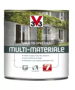 Smalto speciale multi-materiale 4 in 1 - alluminio metallizzato - 0,5 litri